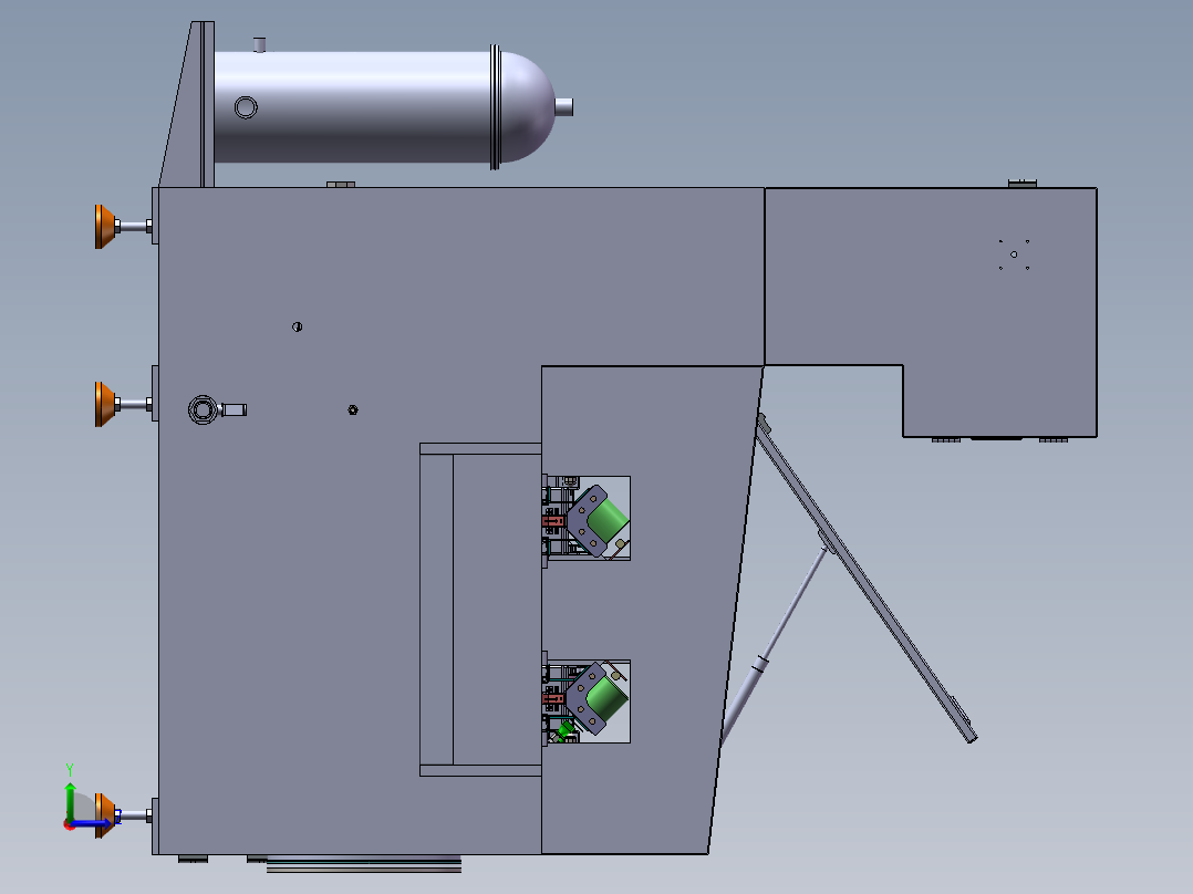 LXYC-BOSS卡钳活塞清洗机左视图
