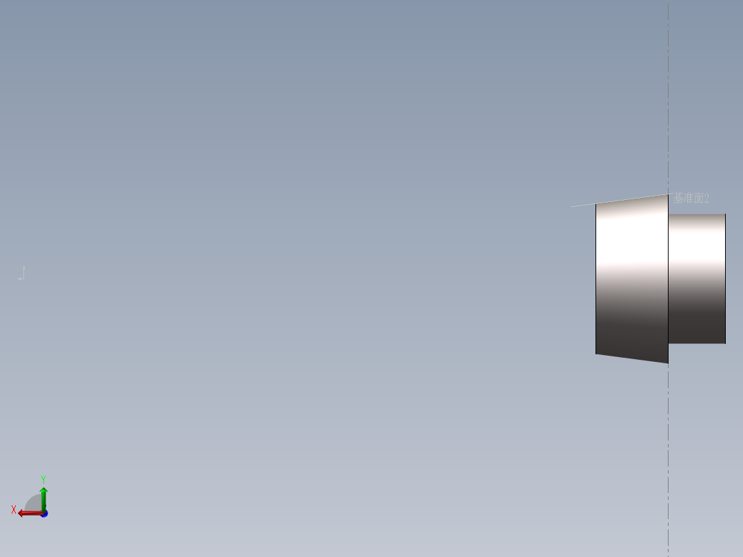 锥形齿轮后视图