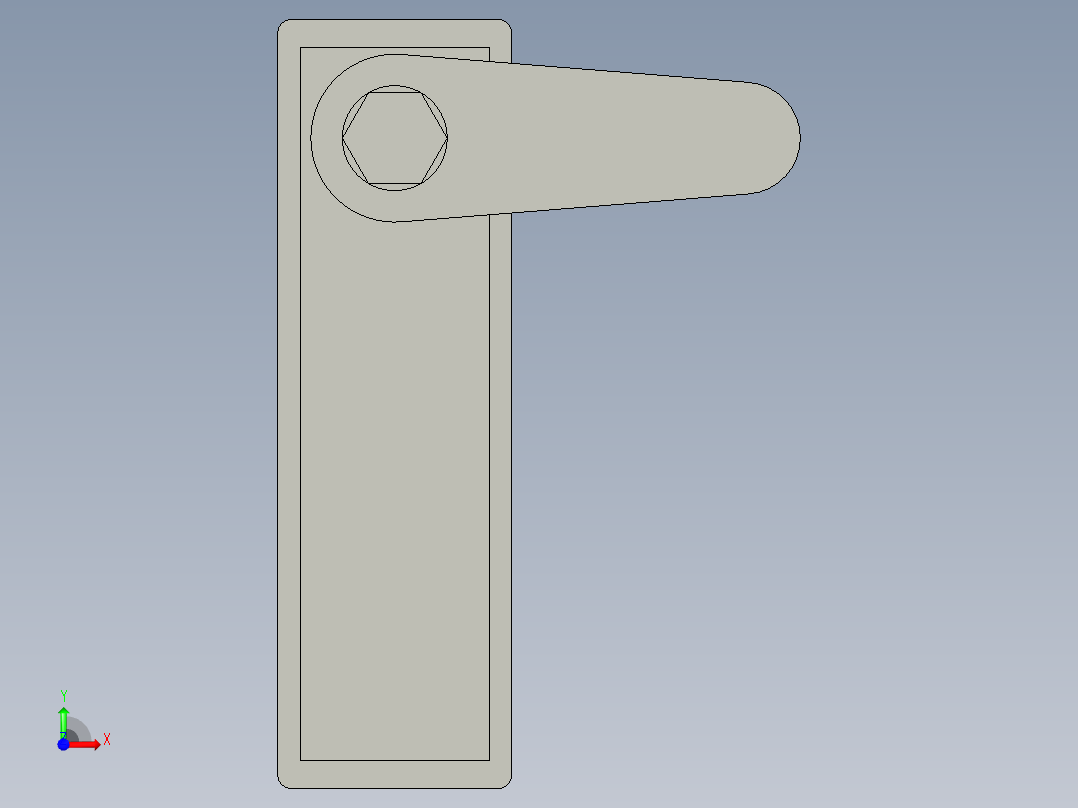 门锁-MS713前视图