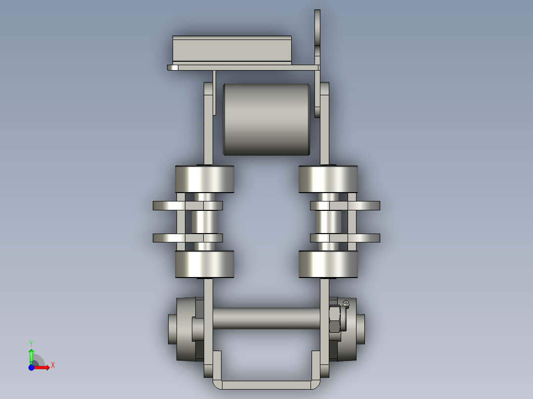 侧刷开合-小跑车前视图
