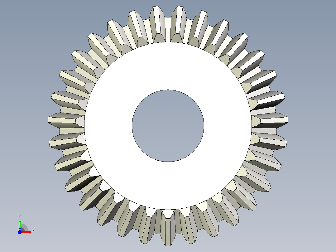 A0004051-31齿锥齿轮前视图