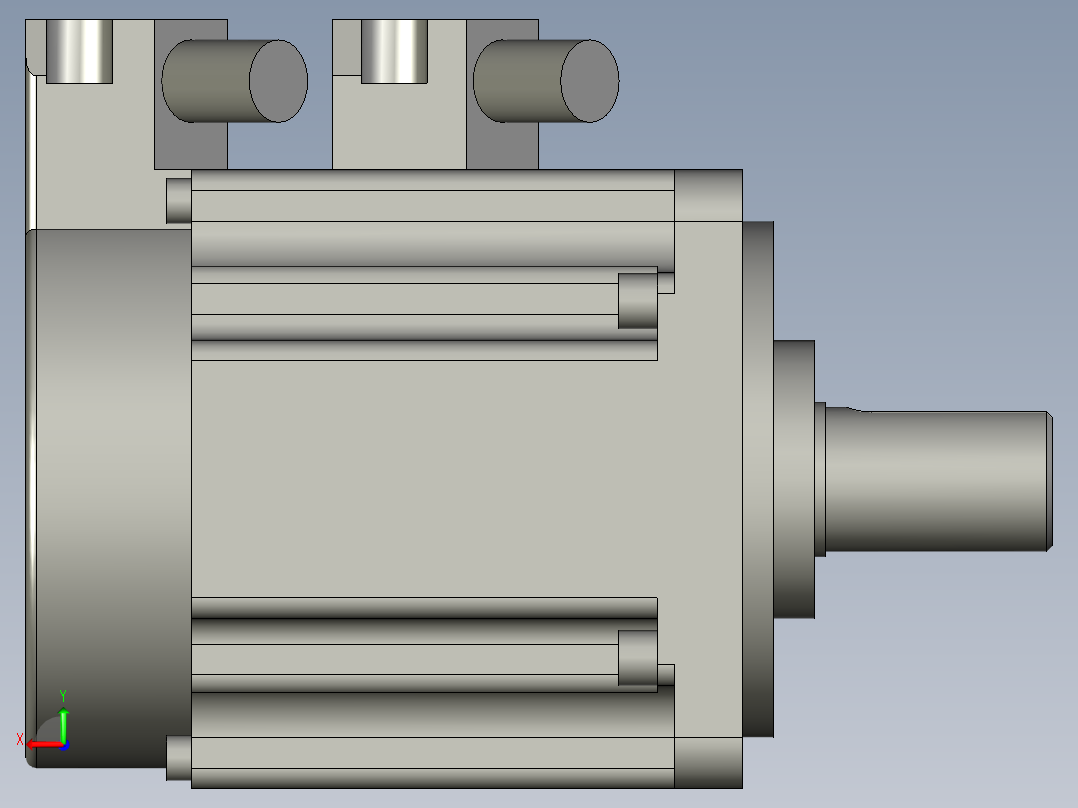114510166-13电机-多摩川IV系列200W17位绝对值无抱闸TSM3202N2021E700后视图