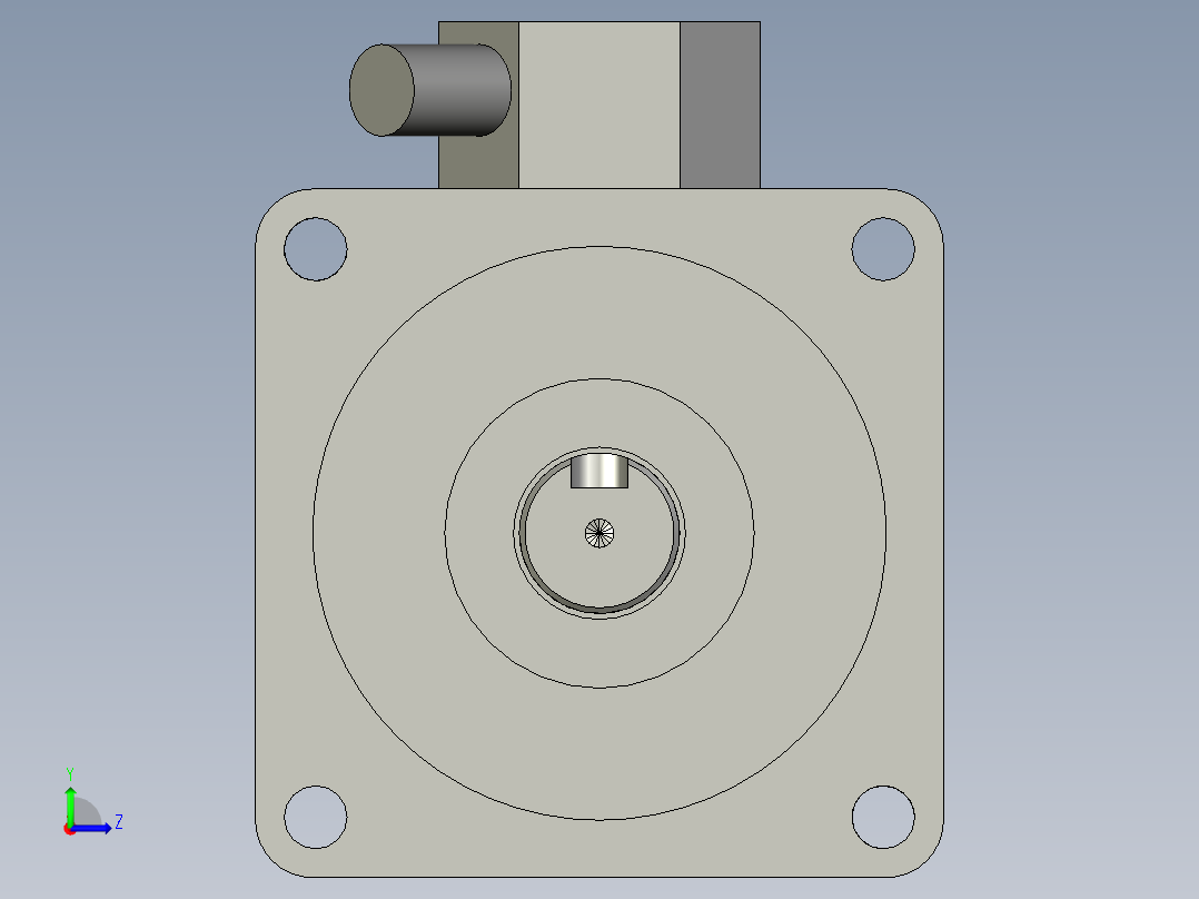 114510166-13电机-多摩川IV系列200W17位绝对值无抱闸TSM3202N2021E700左视图