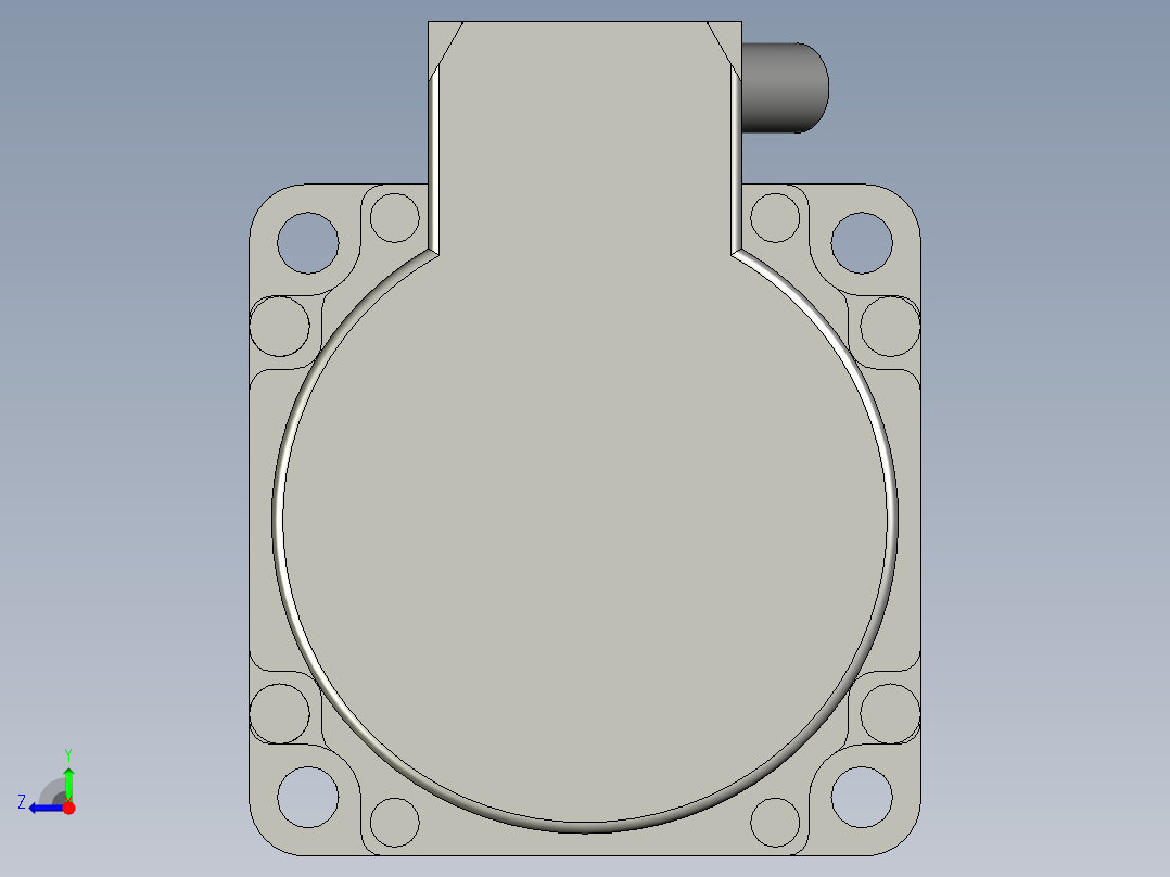 114510166-13电机-多摩川IV系列200W17位绝对值无抱闸TSM3202N2021E700右视图