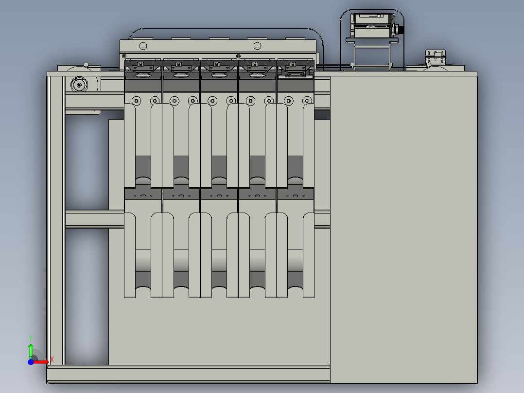 片高效分选的装置前视图