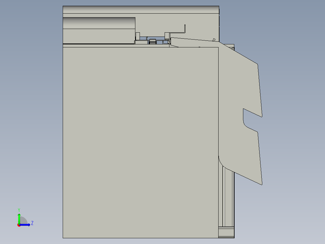 片高效分选的装置左视图