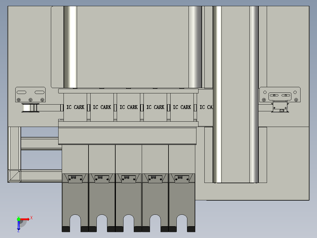 片高效分选的装置俯视图