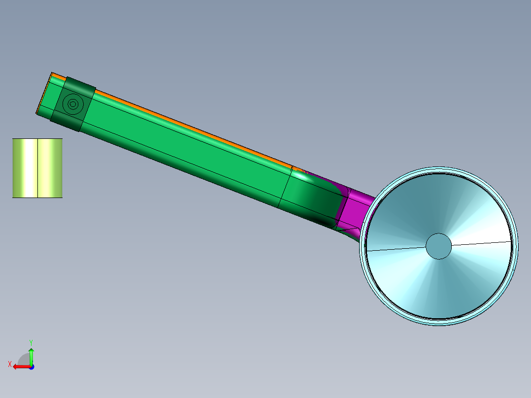 地外天体采样器后视图