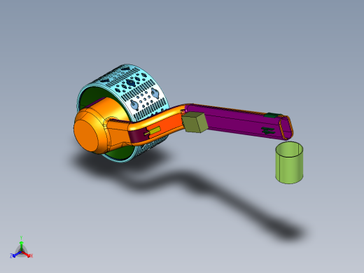 地外天体采样器正等轴测缩略图
