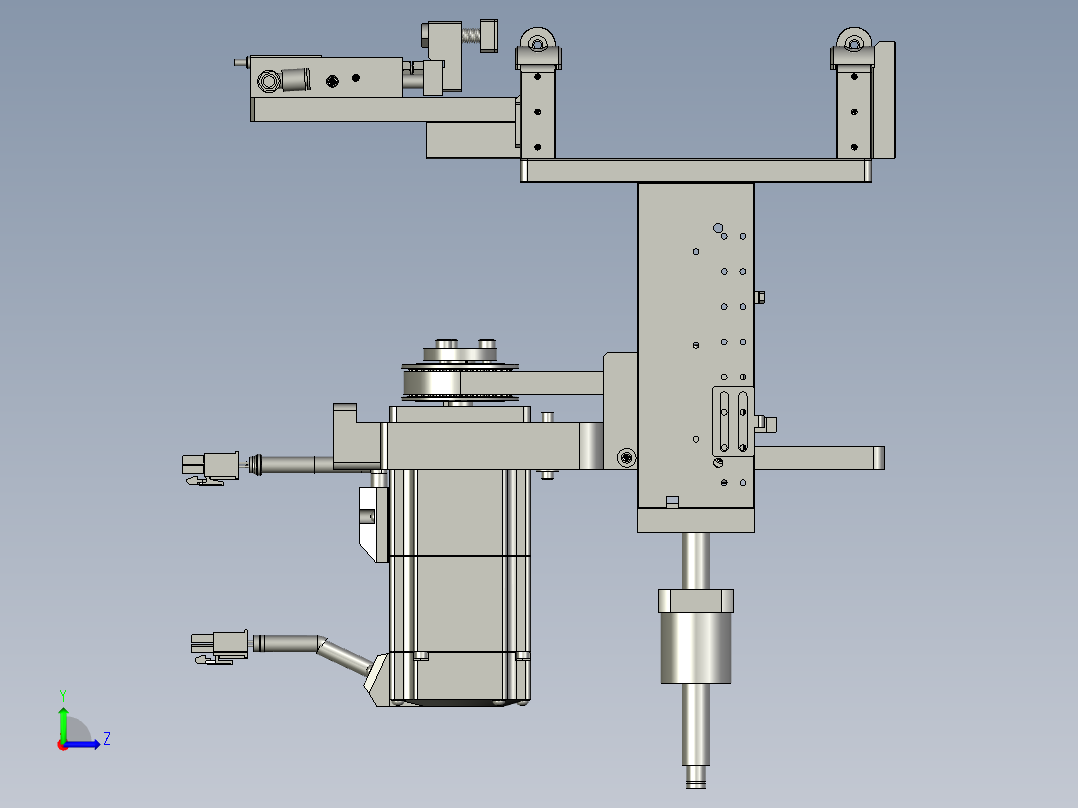 03-00ORC载具顶升定位机构B-08_下降位置左视图