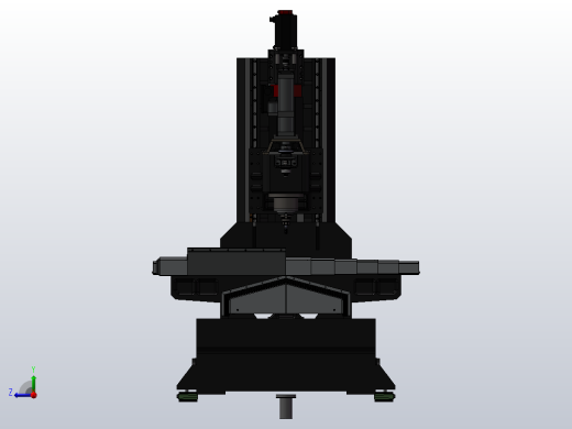 6-BT40垂直轴铣床立式铣床右视缩略图