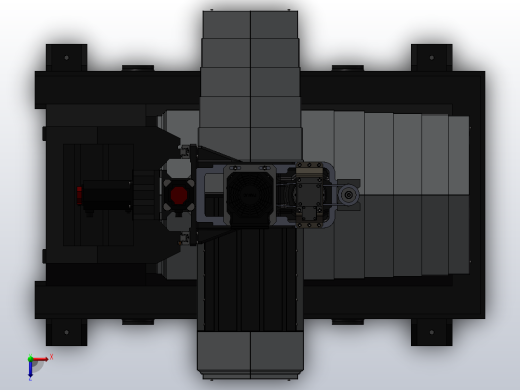 6-BT40垂直轴铣床立式铣床俯视缩略图