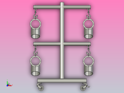 管螺杆输送机，组装完成并准备喷漆前视缩略图