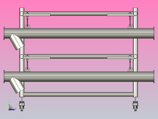 管螺杆输送机，组装完成并准备喷漆左视缩略图