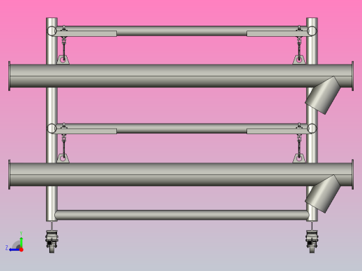 管螺杆输送机，组装完成并准备喷漆右视缩略图