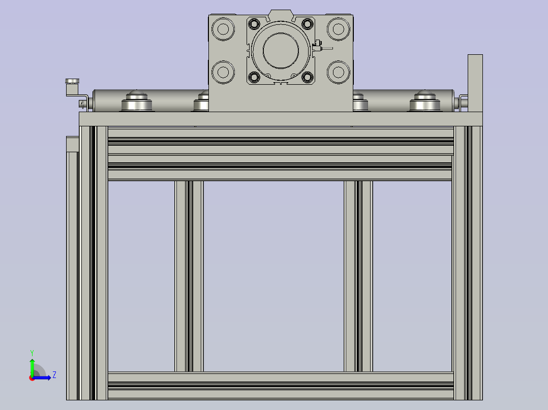 新能源汽车电池包加工生产线设计-转向待料装置左视图