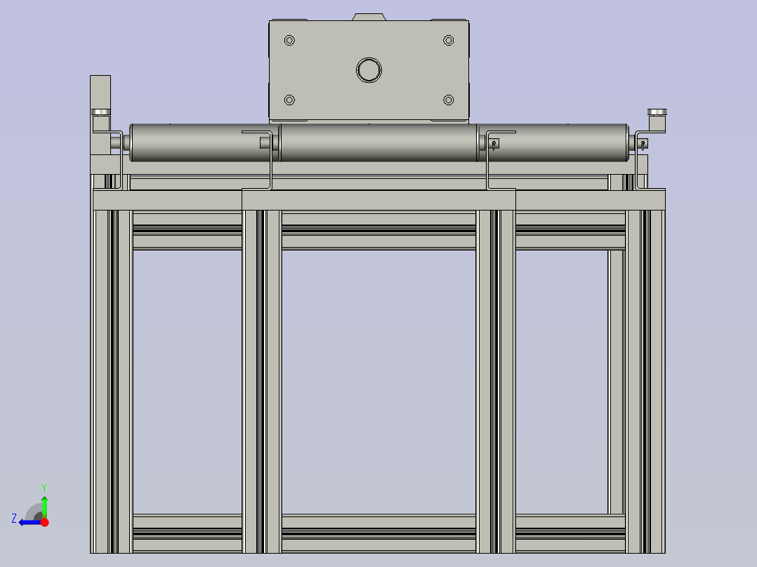 新能源汽车电池包加工生产线设计-转向待料装置右视图