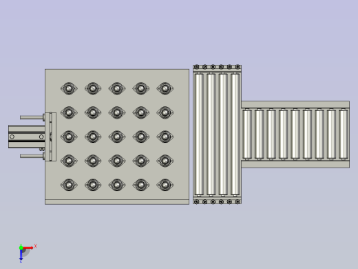 新能源汽车电池包加工生产线设计-转向待料装置俯视缩略图