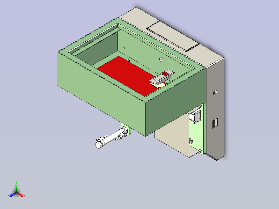 一款剥线机3D设计主视图