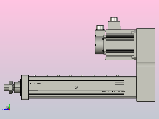 MTA80-250-P05-FF-P-P1500(2000)W-S3 MTA80电动缸 最大负载20KN 额定出力10KN 1500(2000)W电机间接安装右视缩略图