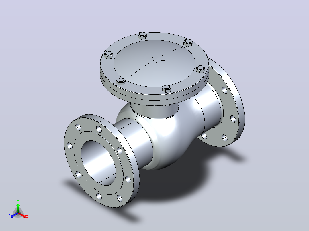 H44H-16钢制旋启式止回阀[H44H-16]150主视图