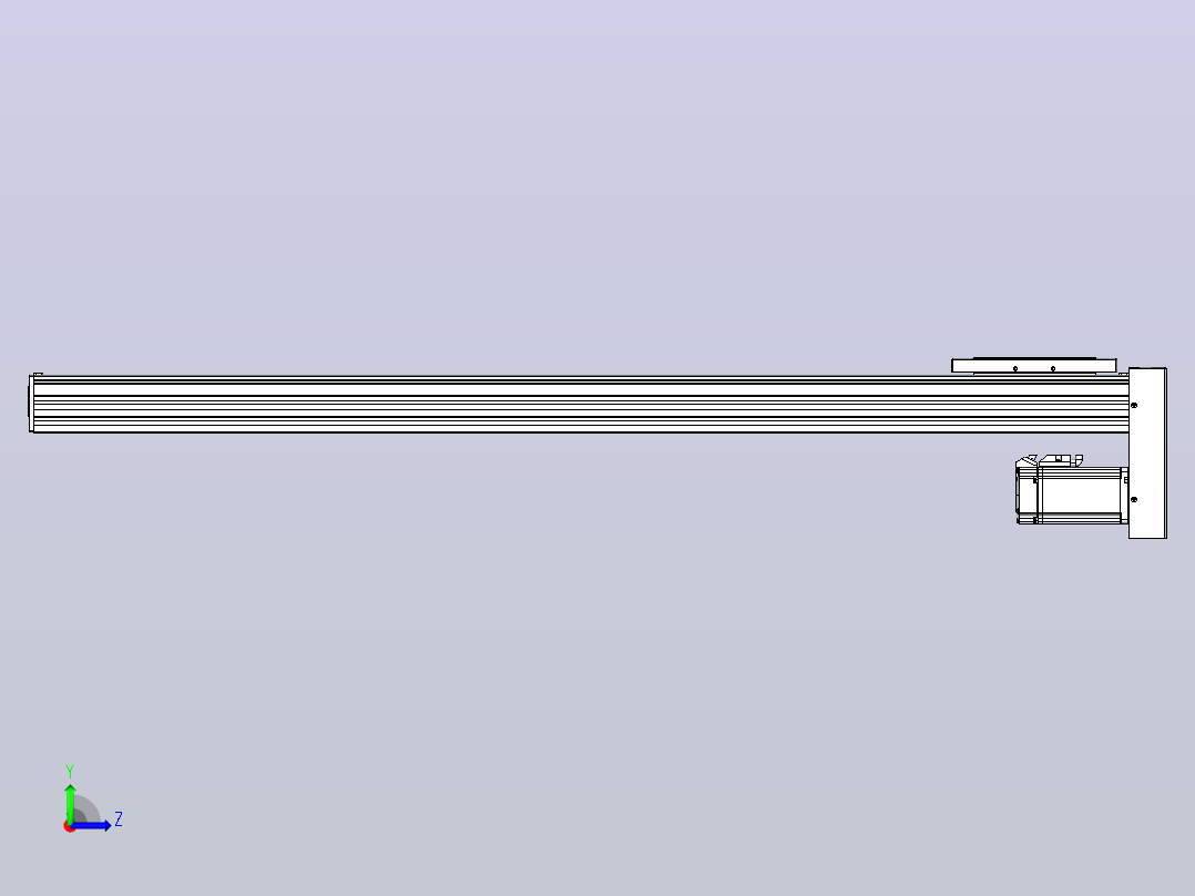 滚珠丝杠直线轴带导轨全封闭TPA-HCR-120D-1610C-L950-MP-Y-P40-N3左视图