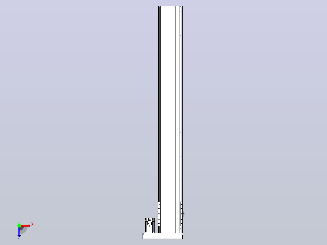 日规模组半封闭丝杆TPA-HNR-202D-2510C-L1550-ML-Y-P75-N3俯视图