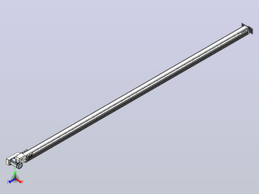 皮带直线轴半封闭可选导轨TPA-HNB-85S-90-L3000-ML-C-P20-N3正等轴测缩略图