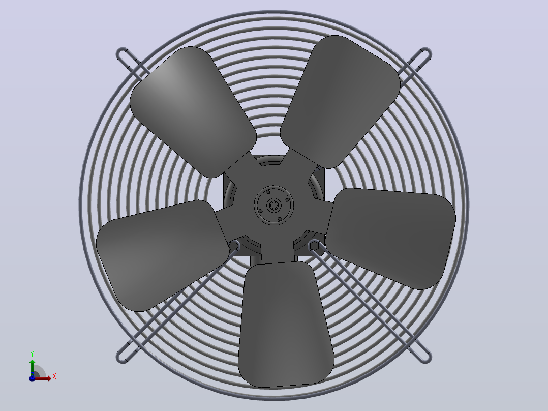 User Library-Motor25W+reja+pala_300mm风扇前视图