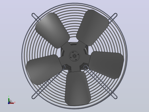User Library-Motor25W+reja+pala_300mm风扇前视缩略图