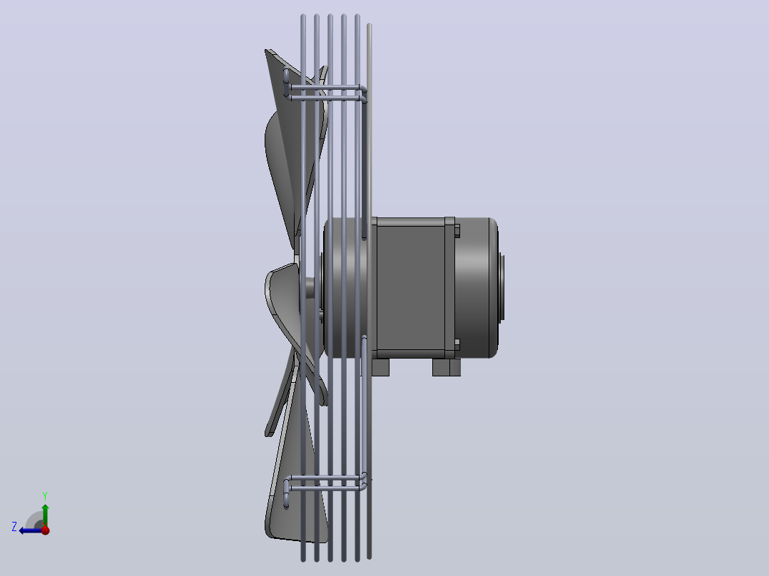 User Library-Motor25W+reja+pala_300mm风扇右视图