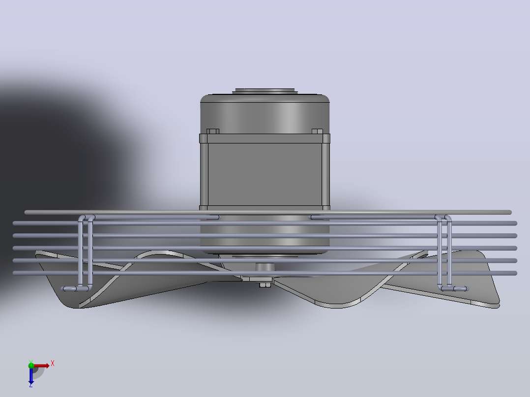 User Library-Motor25W+reja+pala_300mm风扇俯视图