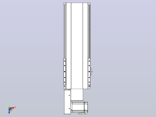 皮带直线轴半封闭可选导轨TPA-HNB-202D-140-L300-ML-Y-P75-N3俯视缩略图