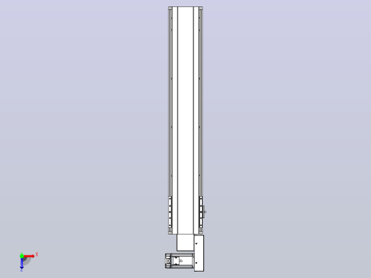 皮带直线轴半封闭可选导轨TPA-HNB-140D-120-L700-MR-Y-P40-N3俯视缩略图