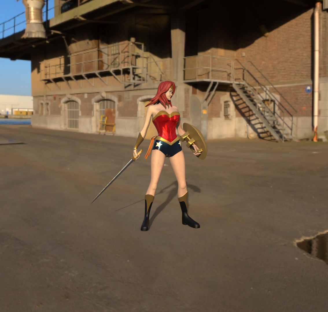神奇女侠3D模型