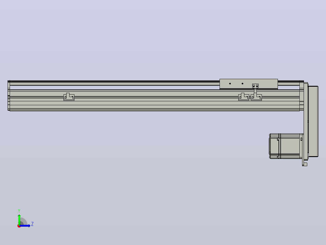 MT136BS半封闭丝杆滑台[MT136BS.L#.450.BM.P40.C3]左视图