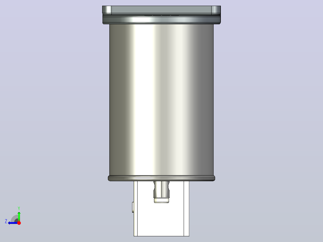 BZMJ(0.4～0.48)-1～5-1自愈式低电压并联电容器三维模型202202右视图