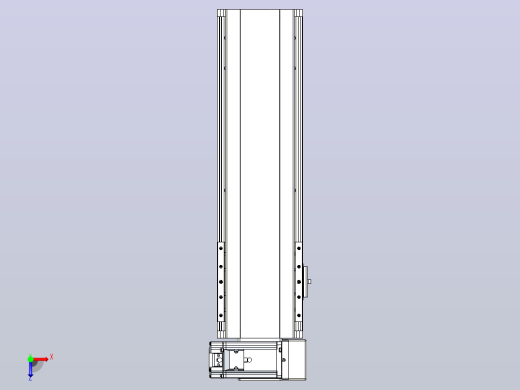 皮带直线轴半封闭可选导轨TPA-HNB-140D-120-L300-RU-Y-P40-N3俯视缩略图