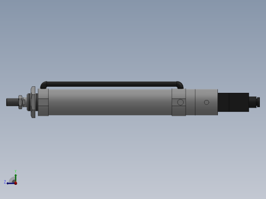 10Y-1V系列小型气缸(带阀型)[10Y-1VSD50N200A8-SD]右视缩略图