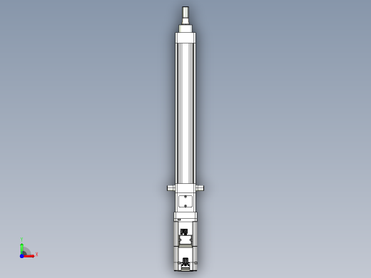 轻载电动缸TPA-ESR40-1210C-L250-M-TC-W-P40-C3前视缩略图