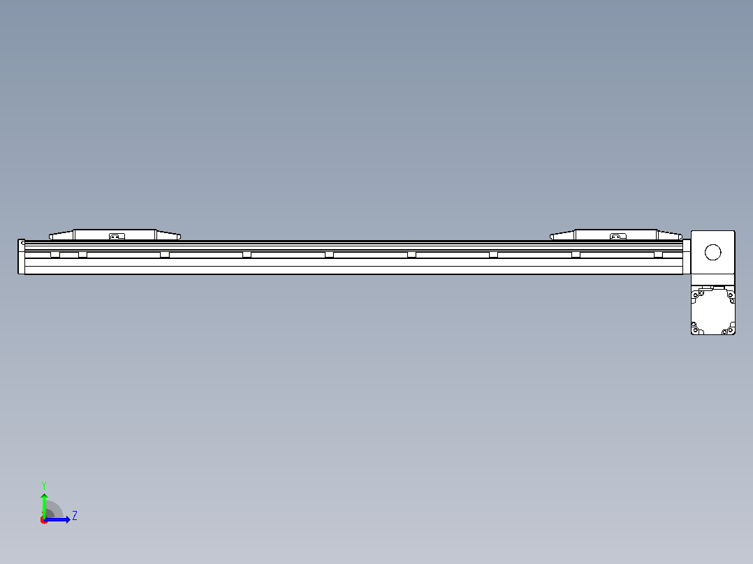 皮带直线轴双滑块型TPA-GCBS-150-P80-L325-RP-M75-N3左视图