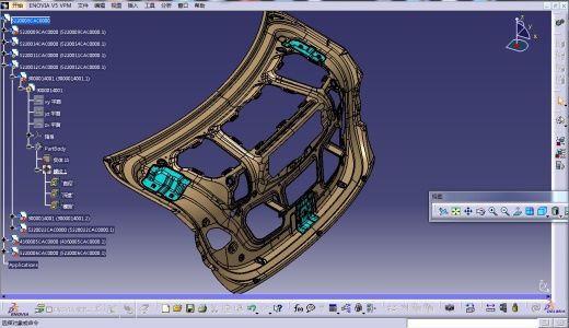 某汽车后背门及后背门内板缩略图