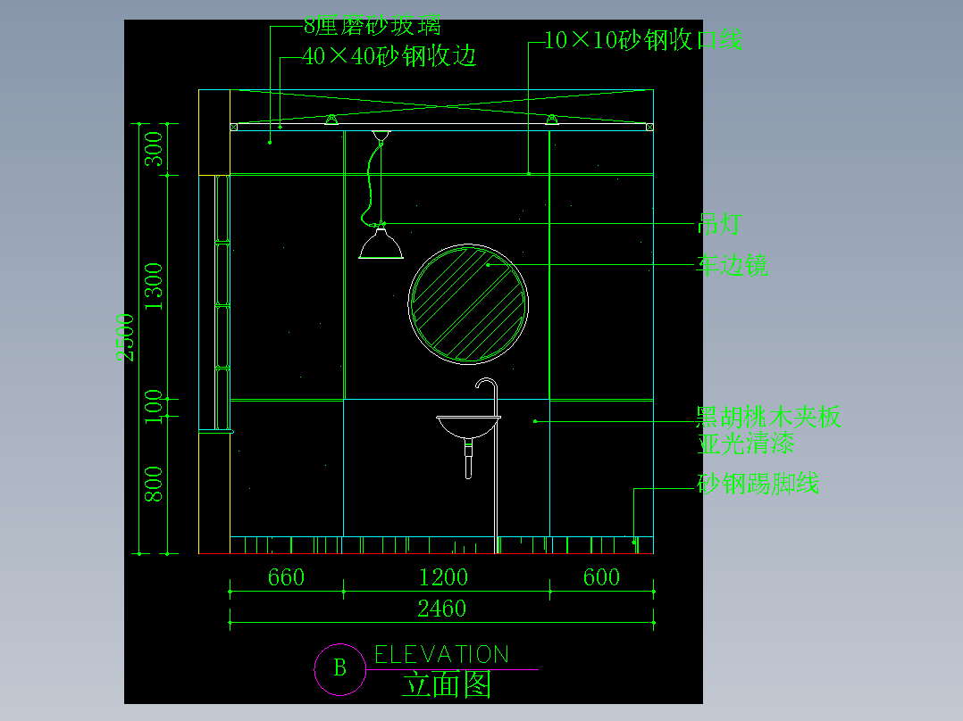 家装类CAD图块(五)-FH01134I