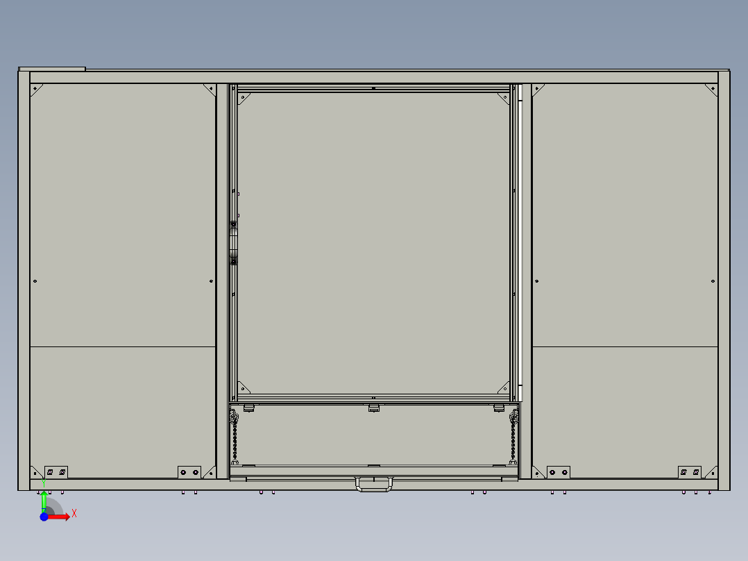 硬盘折片激光辐射角度调整机3D+说明书proe4.0可编辑前视图