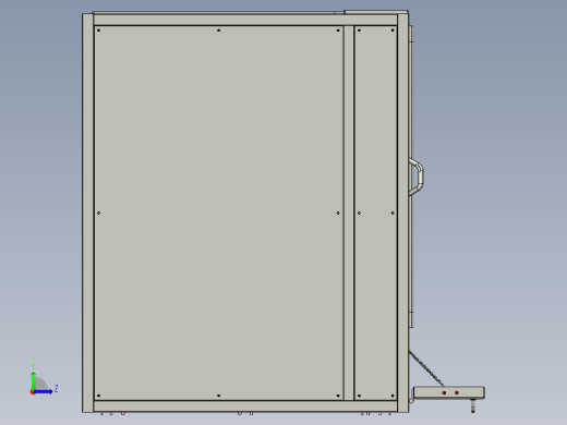 硬盘折片激光辐射角度调整机3D+说明书proe4.0可编辑左视缩略图