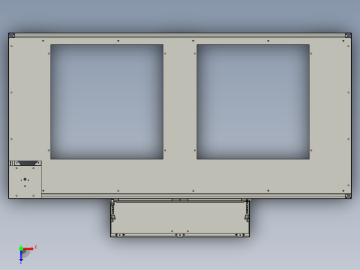 硬盘折片激光辐射角度调整机3D+说明书proe4.0可编辑俯视缩略图