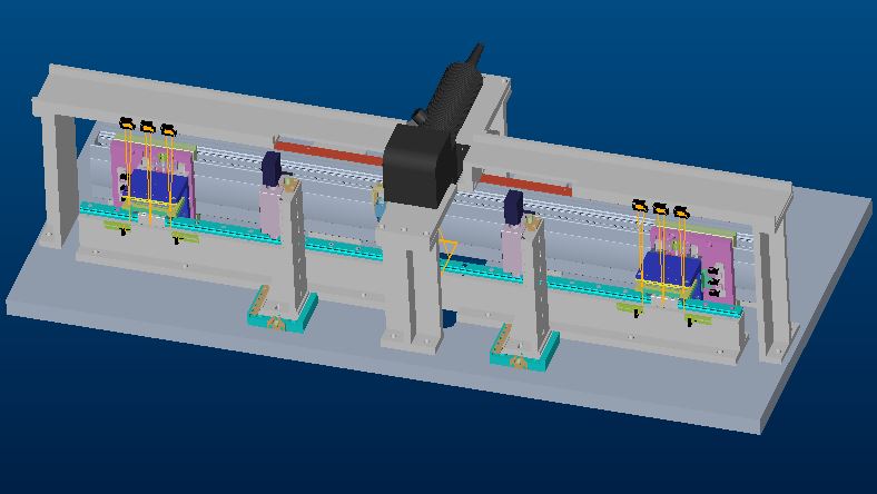 硬盘折片激光辐射角度调整机3D+说明书proe4.0可编辑
