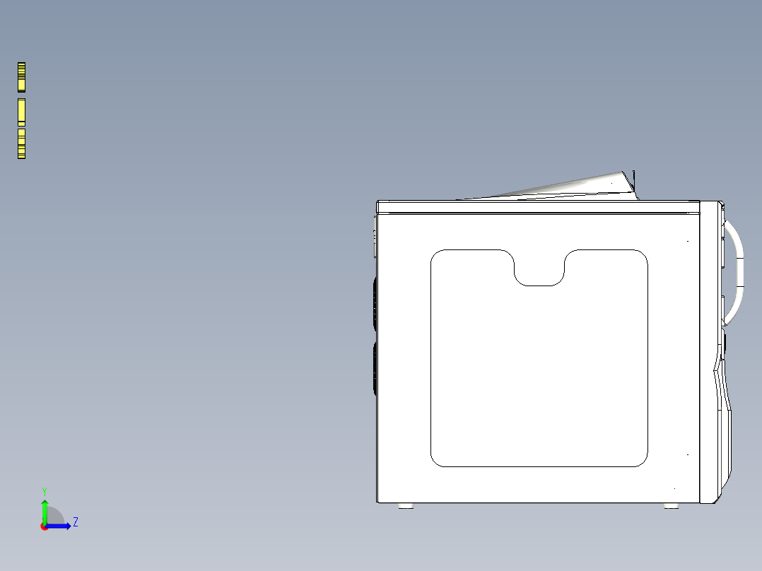 B3_电脑主机左视图