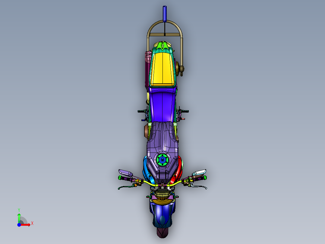 杜卡迪性能旅行车前视图
