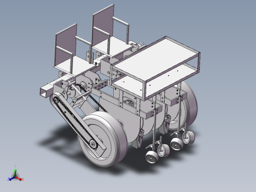 小型蔬菜移栽机SW三维图纸
